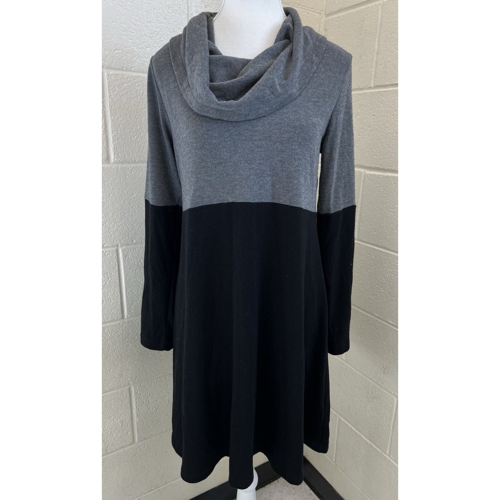 Karen Kane dress Medium Black‎ Gray Block